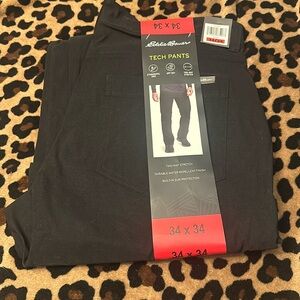 NEW Eddie Bauer Tech Pants Men 34x34